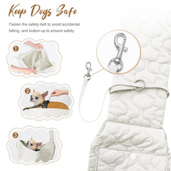 JourCraf Dog Sling soft cotton material keeps pets cool and comfortable.