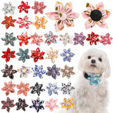 Jowgut dog flower collars 36pc pack in vibrant colors for versatile daily styling.