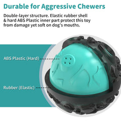 JoyBruko dog ball with ABS inner core adds strength during tough chews.