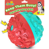 JoyBruko dog ball with squeaky sound engages dogs during playtime for indoor and outdoor fun