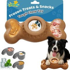 JoyBruko Enrichment dispensador de premios congelados, ideal para mantener al perro entretenido