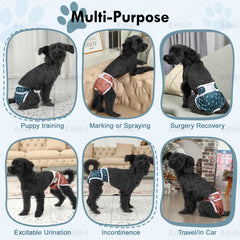 JoyDaog female dog diapers, camel color, helps manage urinary leakage and excitement urination.