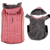 JoyDaog fleece dog hoodie with detachable hood for cold outdoor protection