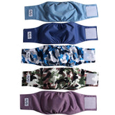 JoyDaog reusable dog belly band L waist-fit for male dogs, secure during activity.