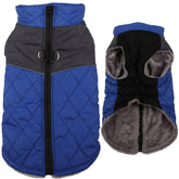 JoyDaog warm fleece coat blue S front view showing snug fit and cozy warmth