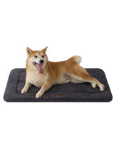 Joydeco low profile dog crate mat front view offers cozy cushioning for dogs