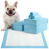 JoyFurEver disposable puppy pads show 6-layer absorbent construction for quick containment