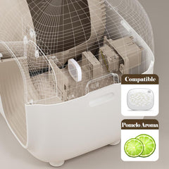 Joymiuz fragrance box uses PLA eco-material to reduce plastic waste and emissions.