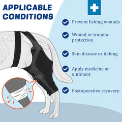 Joypig sleeve open-design supports potty breaks without removing protection.
