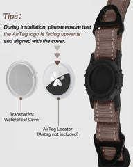 Joytale Airtag dog collar dual D-rings for secure leash and tag