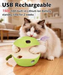 Joytale caterpillar tail pop detail stimulates hunting instincts in playful kittens.