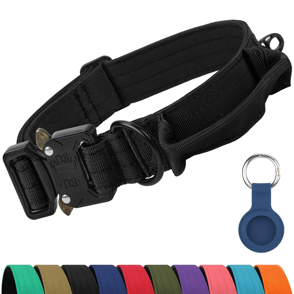 Joytale heavy-duty dog collar with handle for secure control on walks.