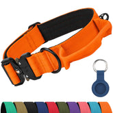 Joytale heavy-duty dog collar with handle closeup for controlled training.