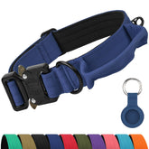 Joytale heavy-duty collar with handle closeup shows rugged build for powerful dogs during daily walks.