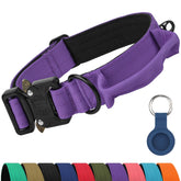Joytale heavy-duty dog collar with handle provides confident control during walks.