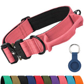 Joytale heavy duty dog collar with handle showing dual-layer nylon strength for powerful dogs.
