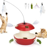 Joytale 2 level interactive cat toy enhances indoor play for curious cats