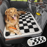 JOYTUTUS dog mat bed soft-flannel closeup highlighting plush comfort for a calm ride
