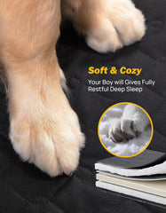 JOYTUTUS dog seat cover mesh window improves airflow and lets dogs see you