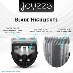 JOYZZE M Series blades with Hornet Mini compatibility for precise trimming.