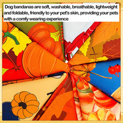 JpGdn forest autumn pattern bandana for large dogs and everyday flair