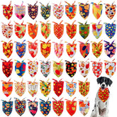 JpGdn large dog bandana with autumn leaves pattern for seasonal styling and easy wear