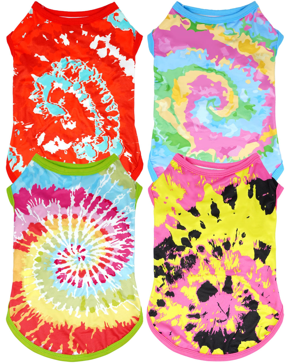 JpGdn tie-dye dog shirt pink for stylish daily wear