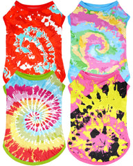 JpGdn tie-dye dog shirt pink for stylish daily wear