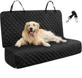 JSTHT dog car seat cover waterproof back keeps seats dry on muddy car trips.
