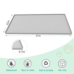 JSXZWOO non-slip bottom keeps mat in place during busy cats