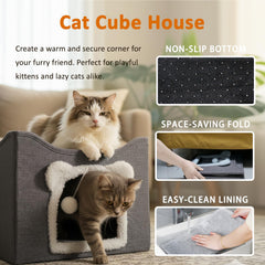 JUDERWOO cat-condo-hanging-fluffy-ball offers interactive play