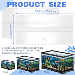 Juexica lids with clear acrylic enable uninterrupted viewing and lighting.