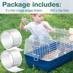 Juexica clear PVC liner provides urine guard for a dry, cleaner cage