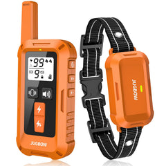 Jugbow dog shock collar remote with multiple training modes for effective behavior shaping.