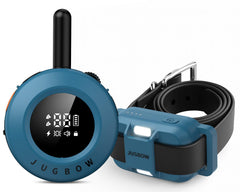 Jugbow dog shock collar remote for long-range training and two-dog setup benefits