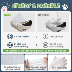 JUKAMO drawstring closure bags enable quick, odor-controlled disposal
