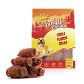 Jungle Calling Triple Flavor Rolls pack shows varied flavors for tasty rewards