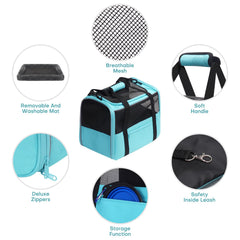 JUNGYOON Premium Cat Carrier collapsible water bowl adds hydration on the go