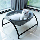 JUNSPOW cat bed free-standing structure for easy placement anywhere.