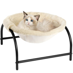 JUNSPOW cat bed perch full product view highlighting cozy relaxation