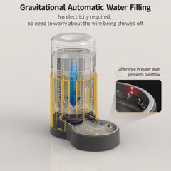 JUNSPOW stainless steel bowl close-up highlights durable, safe drinking water.