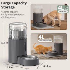 JUNSPOW stainless-steel bowl offers safe drinking water with durable, rust-free design.