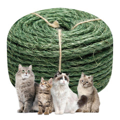 Juomid Green Sisal Rope 30m length renews scratching posts with durable texture