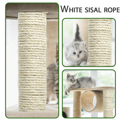 Juomid 8mm sisal rope wrapped on a cat scratching post replacement.
