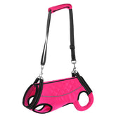 JUOMIIEL dog lift harness pink S full-body support view