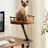 JuoPool cat desk bed desktop attachment keeps you connected with your cat while you work.