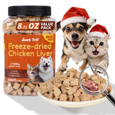Just Try freeze-dried chicken liver treats for dogs—crunchy training reward.