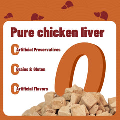 Just Try training-reward photo with liver treats for dogs.