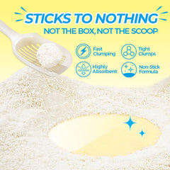 Just Try SnowPaww Casssava litter forming rock solid clumps for fast scooping