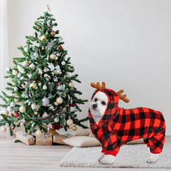 JVVGPET dog antlers hood detail adds festive flair for photos
